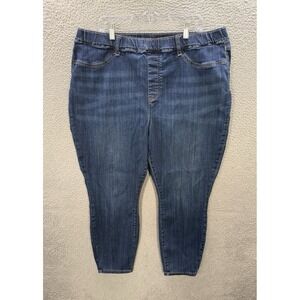 Judy Blue Jeans Womens 24W Blue Denim Kingsport High Rise Pull On Skinny Preppy